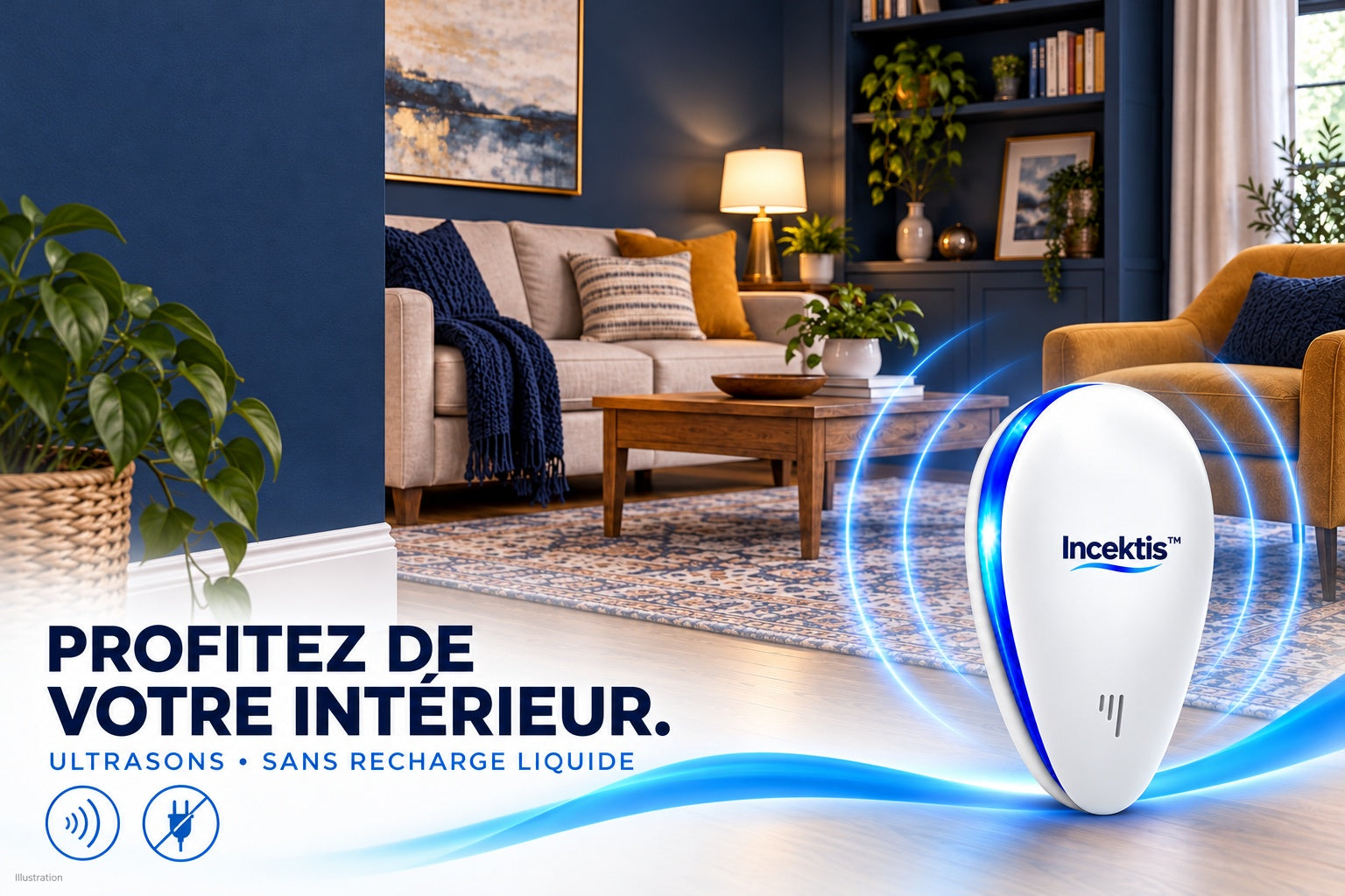 Incektis dans un salon